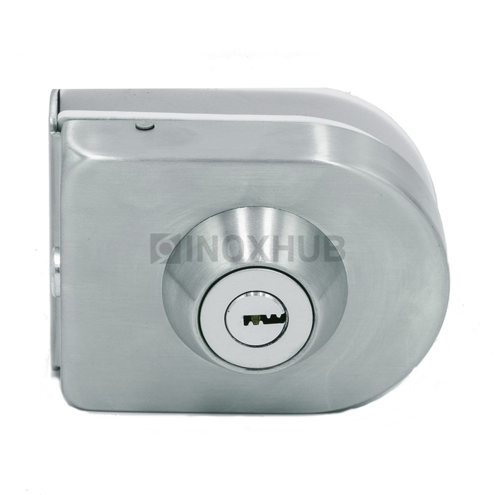 Замок (016-1 SSS) без сверления, с ответной частью на стену, нерж. сталь матовая