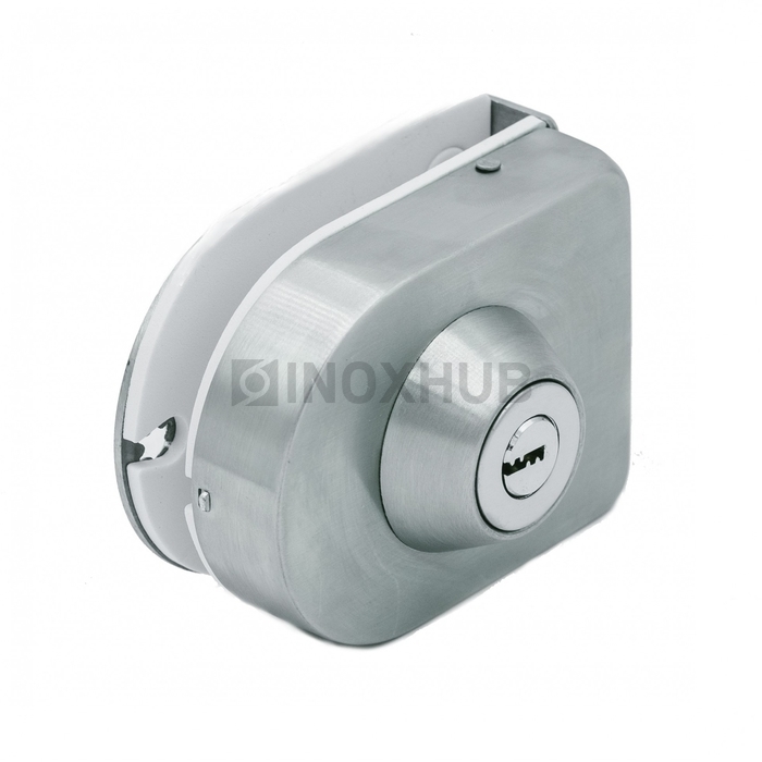 Замок (016-1 SSS) без сверления с ответной частью на стену нерж. сталь матовая