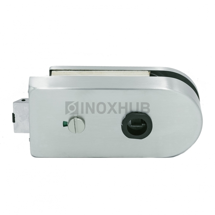 Защелка сантех. (84-1 SSS) с индикатором, с притвором, с отв. частью на стену, нерж. сталь матовая