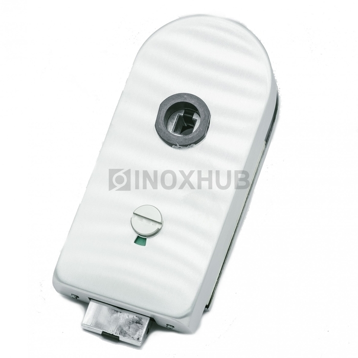 Защелка сантех. (84-1 SSS) с индикатором, с притвором, с отв. частью на стену, нерж. сталь матовая