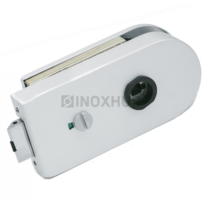 Защелка сантех. (84-1 AL) с индикатором, с притвором, с отв. частью на стену, Анодированный алюминий