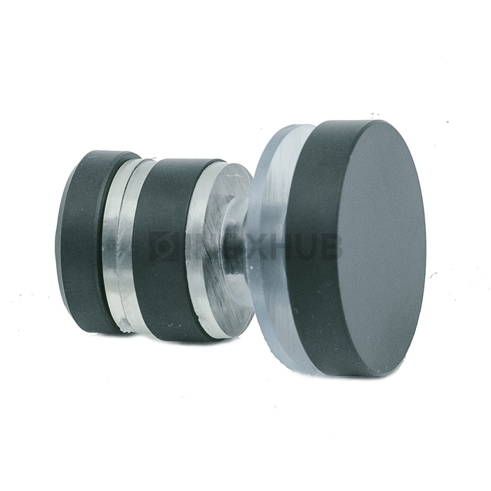 Крепление (449 BLC) трека 30×10 к стеклу, Черный мат