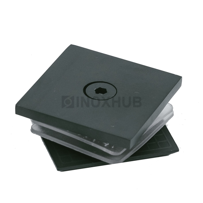 Коннектор (721 BLC) стекло-стена Черный мат