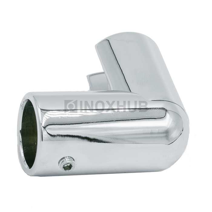 Держатель стекла (914АV PC) торцевой с выносом, штанга Ø19 мм, полированный хром