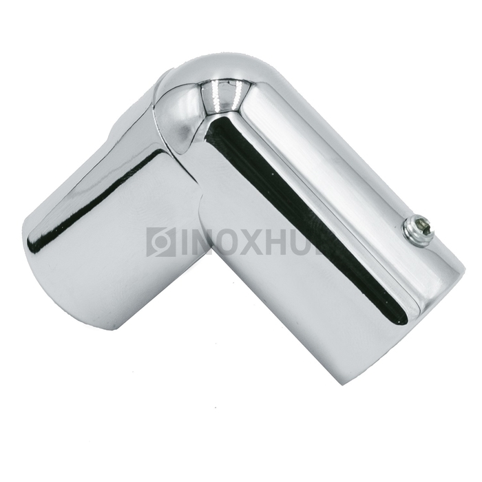 Держатель стекла (914АV PC) торцевой с выносом, штанга Ø19 мм, полированный хром