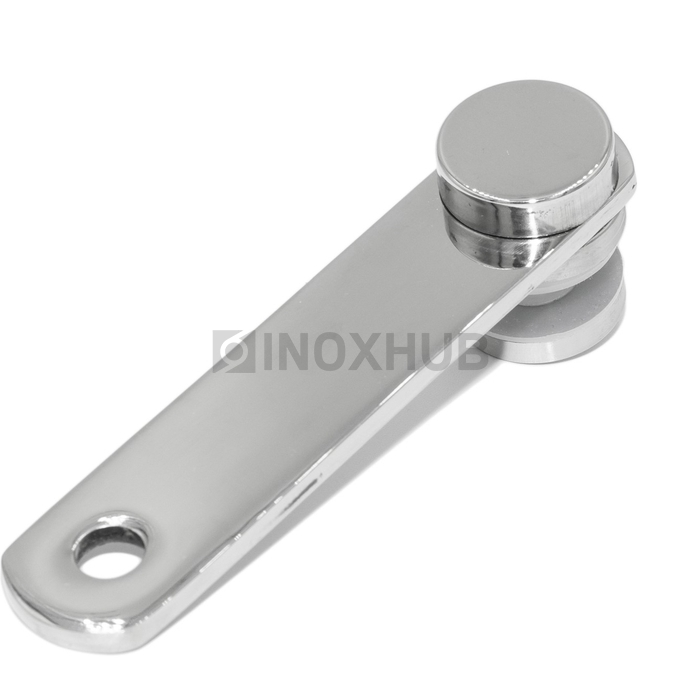 Стеклодержатель пластина оконечный, стекло 6.0-18.0 мм, AISI 316, GRIT 600