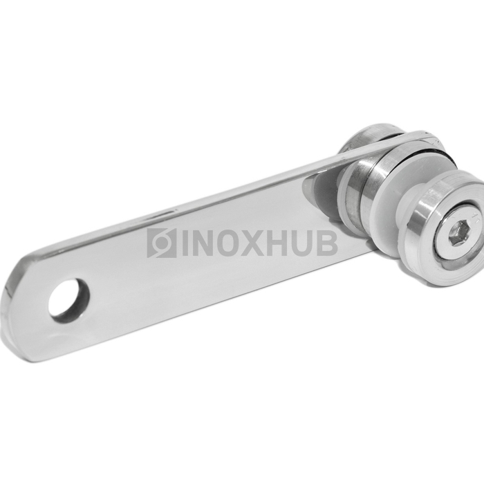 Стеклодержатель пластина оконечный, стекло 6.0-18.0 мм, AISI 316, GRIT 600