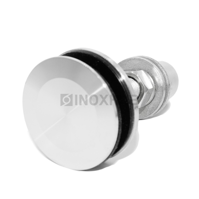 Шарнирный рутель без зенковки, М14 шаг Р=2 d=58.0, стекло 12.0-22.0 мм, AISI 316, GRIT 320