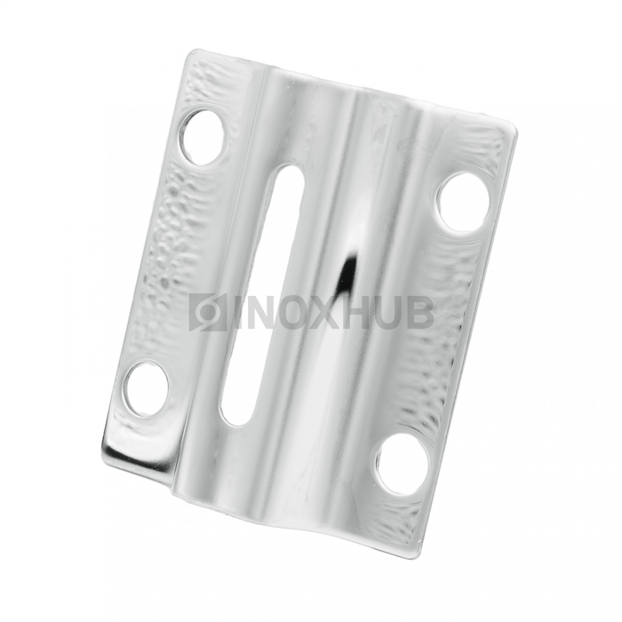 Пластина торцевого крепления стойки под сварку, Ø38.1 мм, AISI 304, GRIT 600