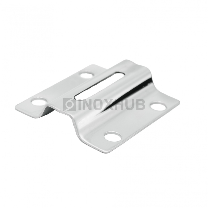 Пластина торцевого крепления стойки под сварку, Ø38.1 мм, AISI 304, GRIT 600