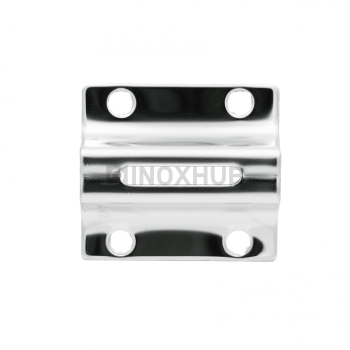 Пластина торцевого крепления стойки под сварку Ø38.1 мм AISI 304 GRIT 600