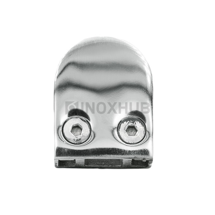 Стеклодержатель литой на плоскость, стекло 8.0 мм, AISI 304, GRIT 600