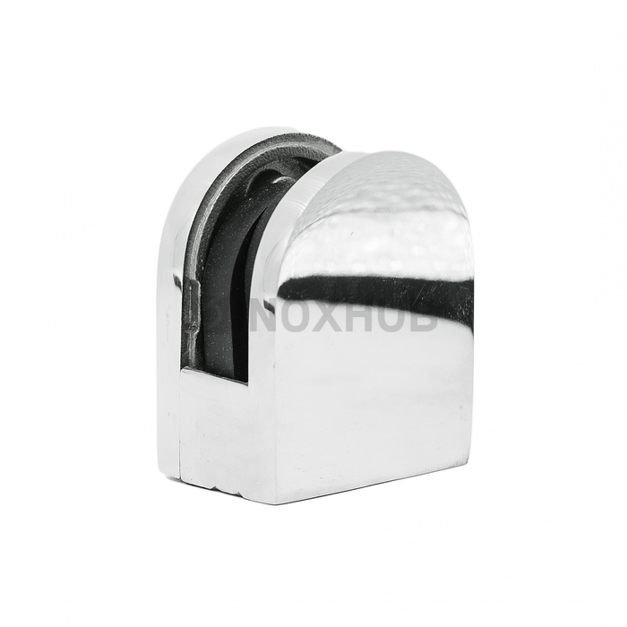 Стеклодержатель литой на плоскость, стекло 8.0 мм, AISI 304, GRIT 600