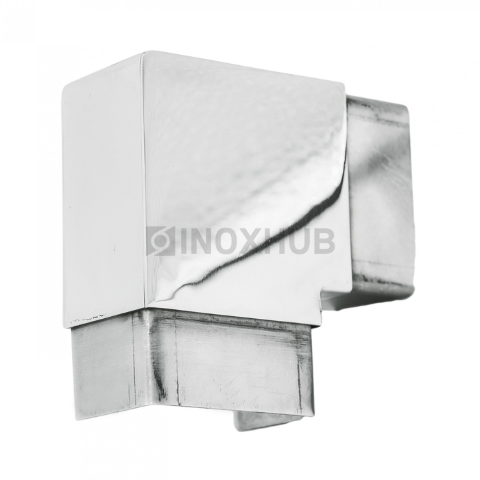 Отвод для поручня с пазом, 60.0×40.0 мм, AISI 304, GRIT 600 