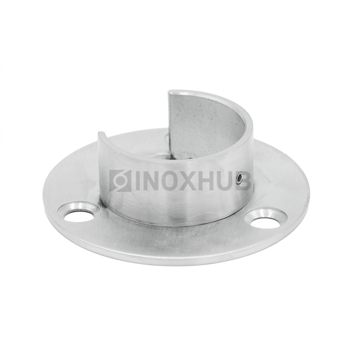 Фланец для поручня с пазом, Ø48.3 мм, AISI 304, GRIT 320