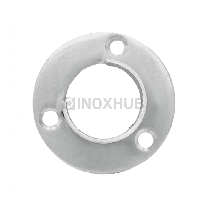 Фланец для поручня с пазом, Ø48.3 мм, AISI 304, GRIT 320