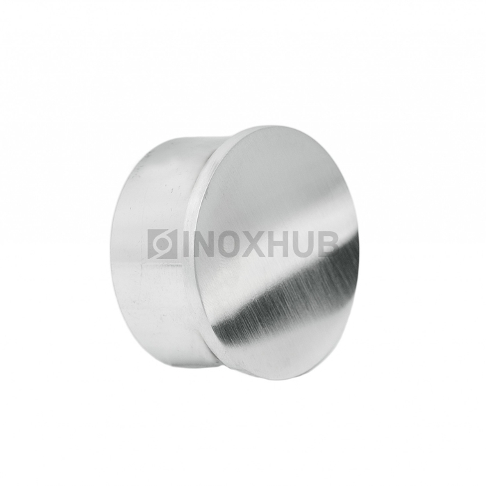 Заглушка для поручня с пазом, Ø48.3 мм, AISI 304, GRIT 320