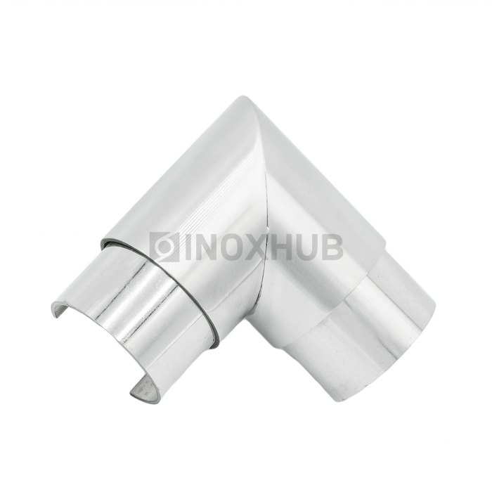 Отвод для поручня с пазом, Ø42.4 мм, AISI 304, GRIT 320