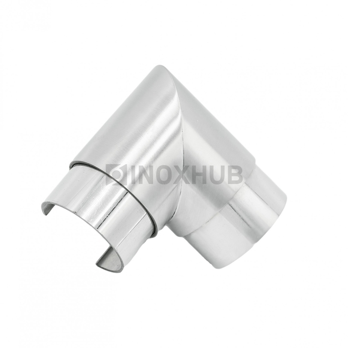 Отвод для поручня с пазом, Ø48.3 мм, AISI 304, GRIT 320