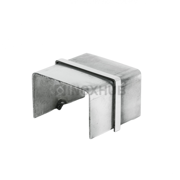 Соединительная муфта для поручня с пазом, 60.0×40.0 мм, AISI 304, GRIT 600