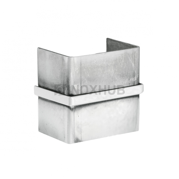 Соединительная муфта для поручня с пазом 60.0×40.0 мм AISI 304 GRIT 600