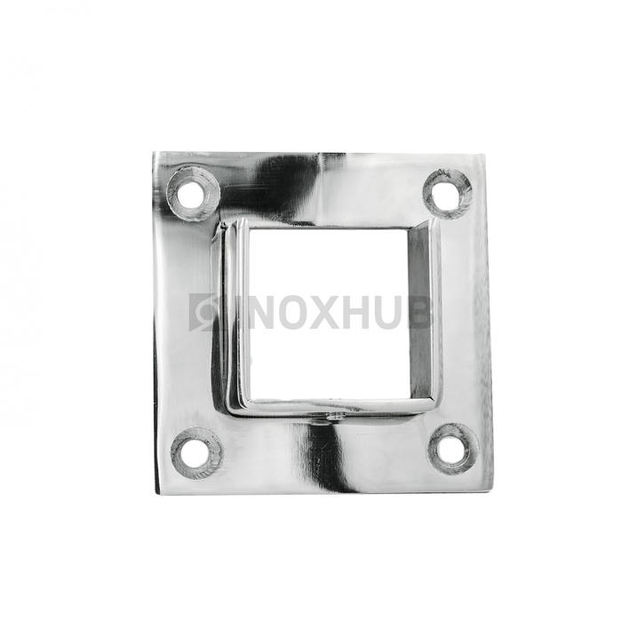 Фланец для поручня с пазом, 40.0×40.0 мм, AISI 304, GRIT 600