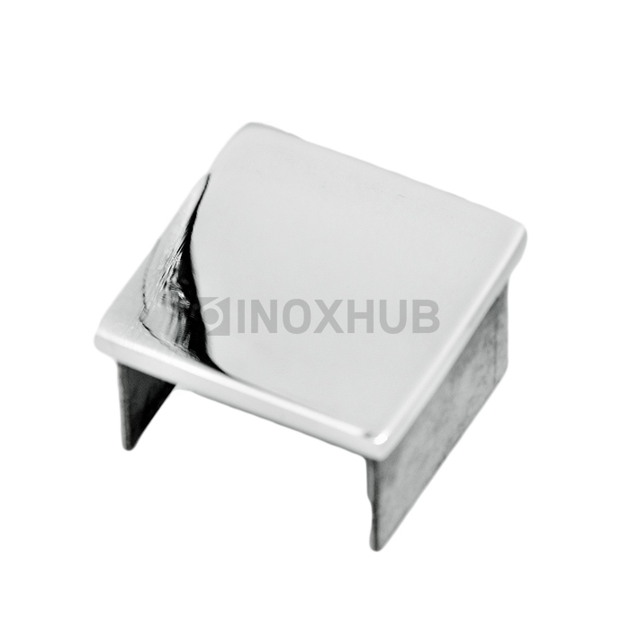 Заглушка для поручня с пазом 40.0×40.0 мм AISI 304 GRIT 600