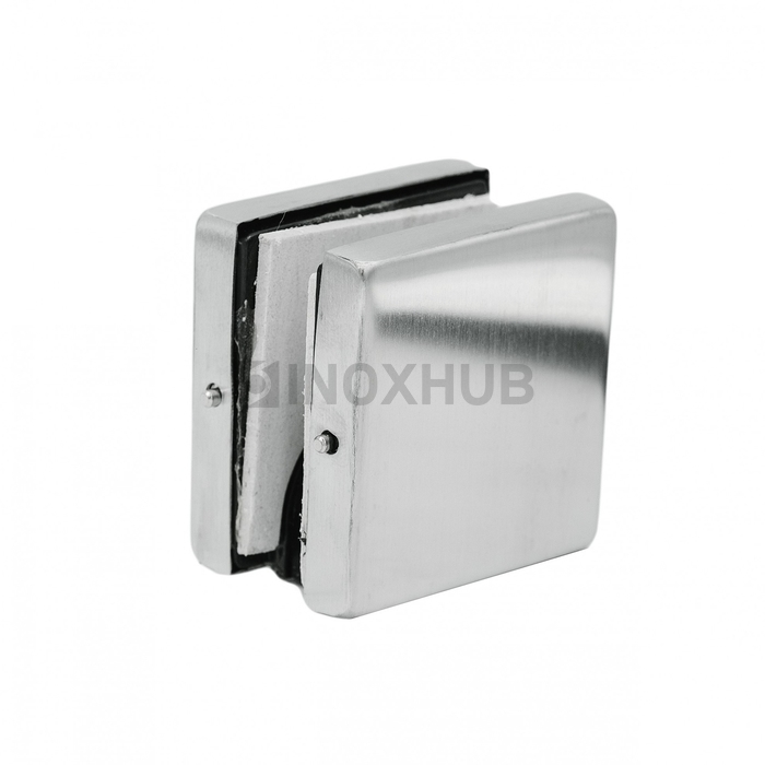 Коннектор (123 SSS) стена-стекло малый стекло 10-12 мм нерж. сталь матовая