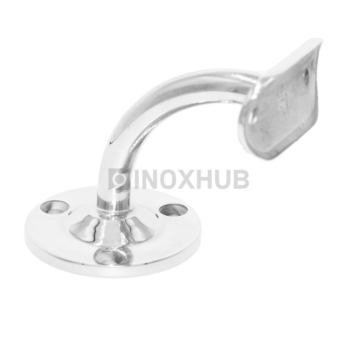 Крепление пристенного поручня с ложементом (Ø38.1) сварное (комб) AISI 304 GRIT 600