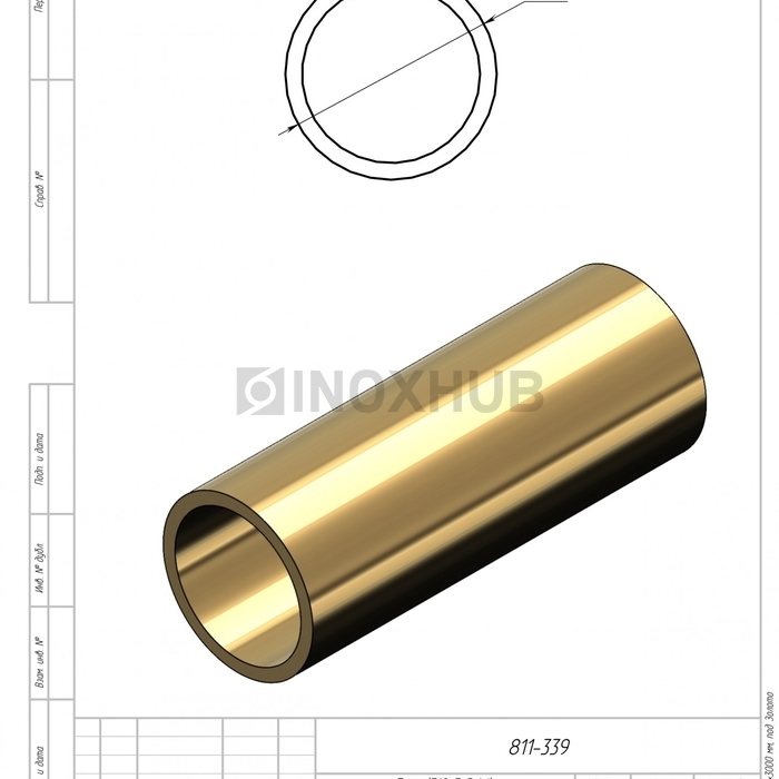 Трек (319-3 Gold), 19×3000 мм, под Золото