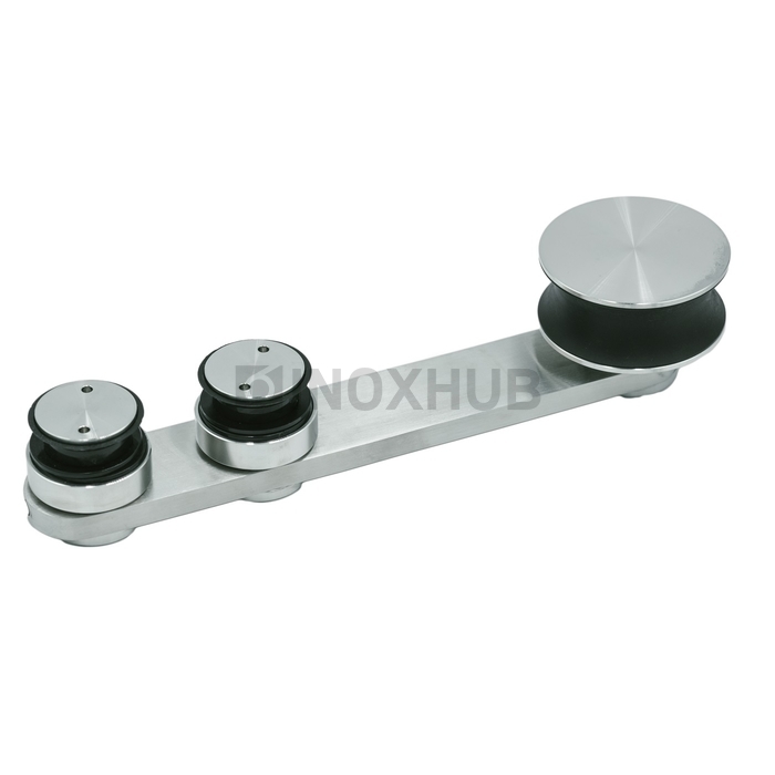 Каретка (810 SSS) плоская под зенковку нерж. сталь матовая