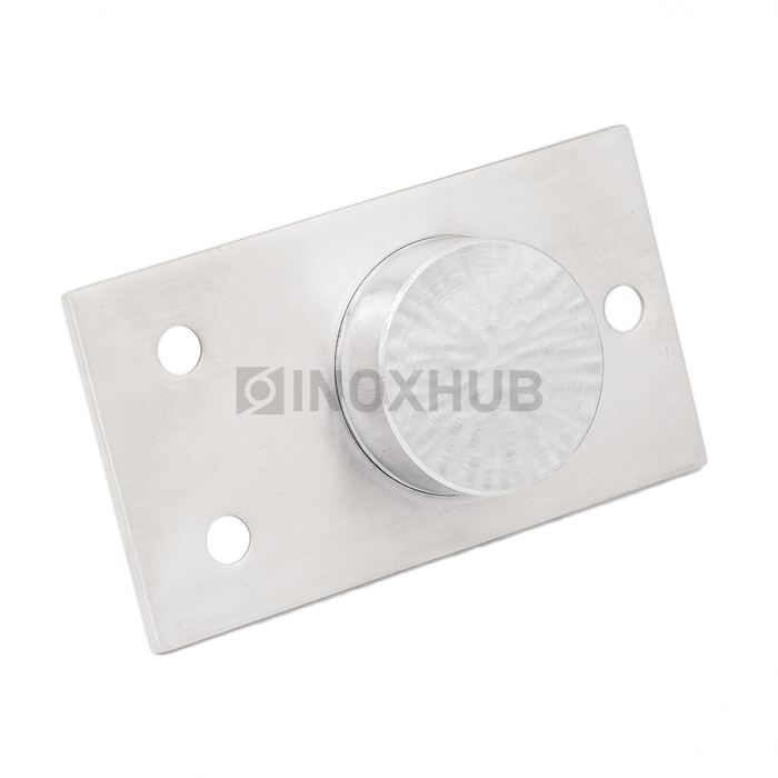 Нижний шарнир (110-12 SSS) нерж. сталь матовая