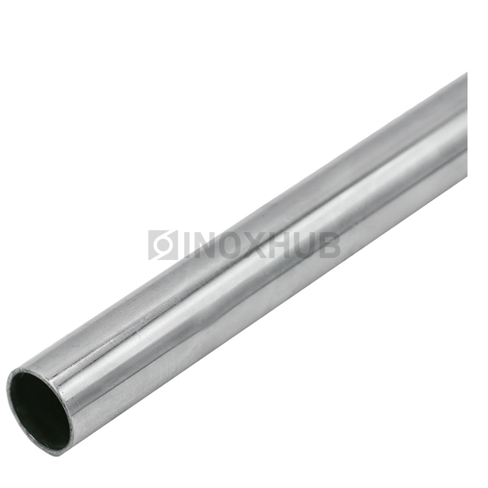 Труба круглая AISI 304  ASTM A554 Ø25.0×1.5×6000 мм GRIT 600