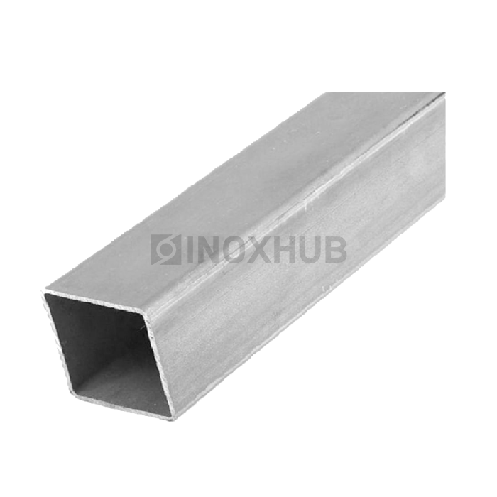 Профильная труба AISI 304 нержавеющая 30×30×1.5×6000 мм GRIT 600