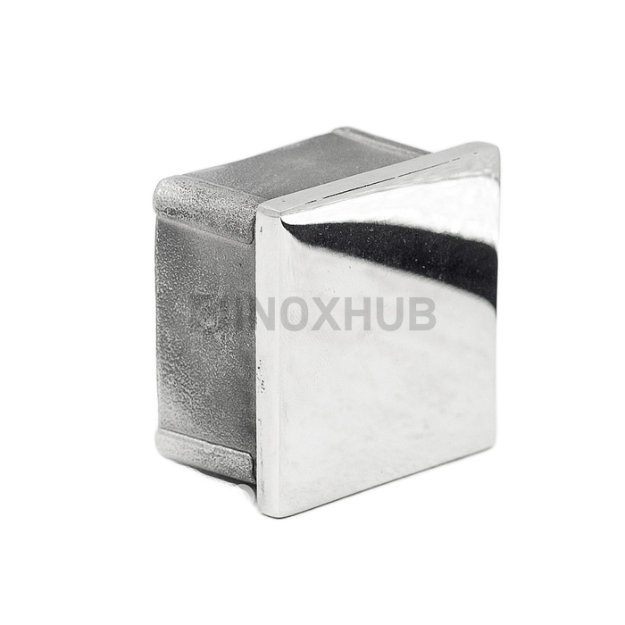 Заглушка литая плоская 40.0×40.0 мм AISI 304 GRIT 600