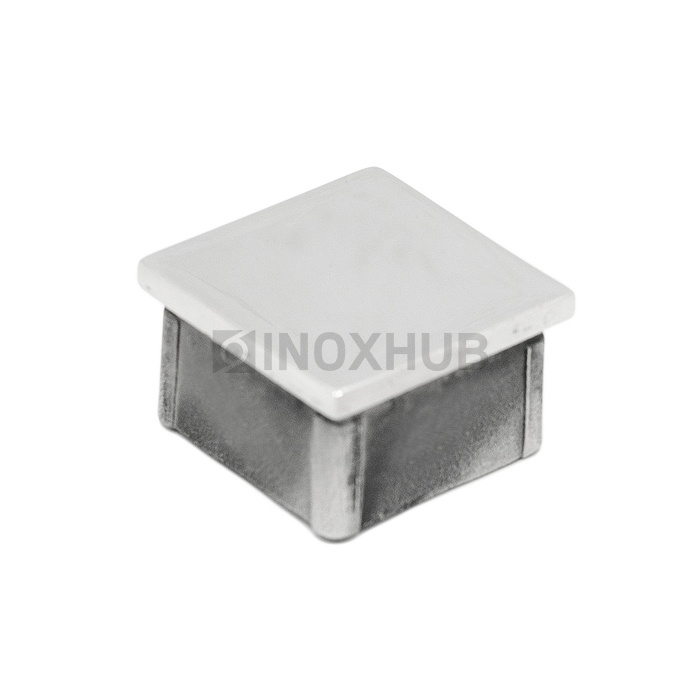 Заглушка литая плоская, 40.0×40.0 мм, AISI 304, GRIT 600