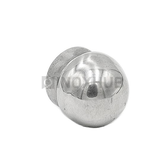 Заглушка сферическая со вставкой, Ø16.0 мм, AISI 304, GRIT 600