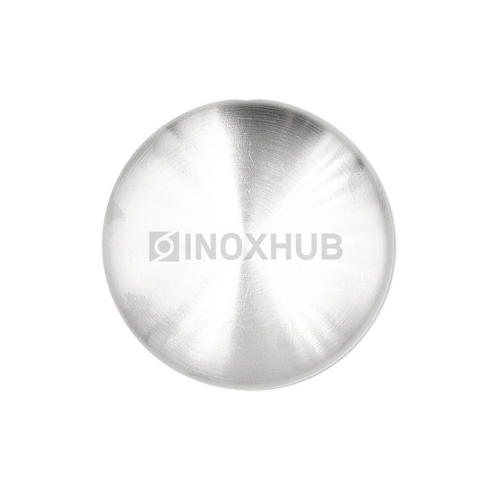 Заглушка внешняя штамп., Ø50.8 мм, AISI 304, GRIT 320