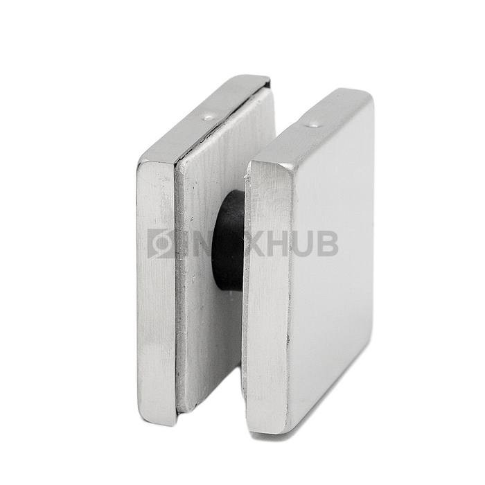 Коннектор (122 SSS) стекло-стекло, стекло 10-12 мм, нерж. сталь матовая