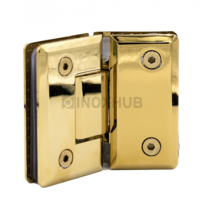 Петля (302 Gold) стекло-стекло 135°, под Золото