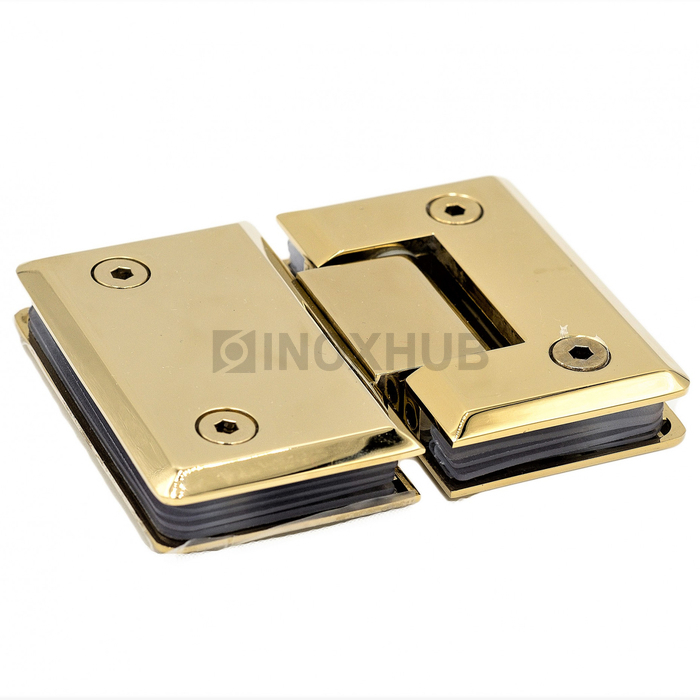 Петля (303 Gold) стекло-стекло 180°, под Золото