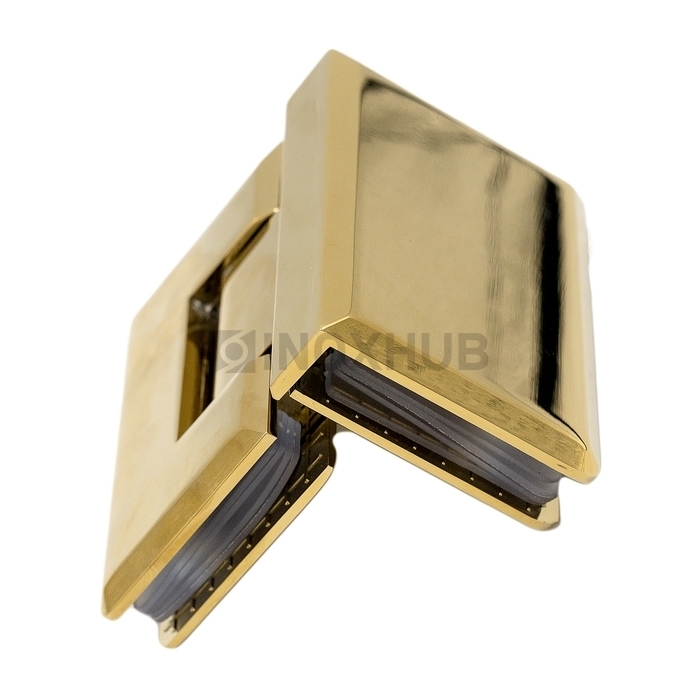 Петля (304 Gold) стекло-стекло 90°, под Золото