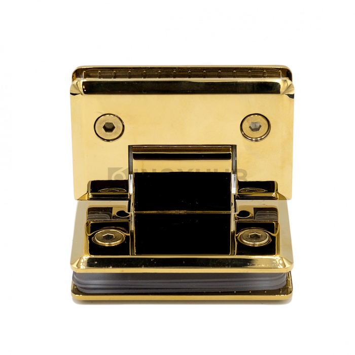 Петля (304 Gold) стекло-стекло 90°, под Золото