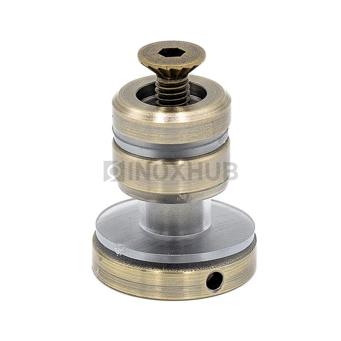 Крепление (449 Bronze) трека 30×10 к стеклу под Бронзу