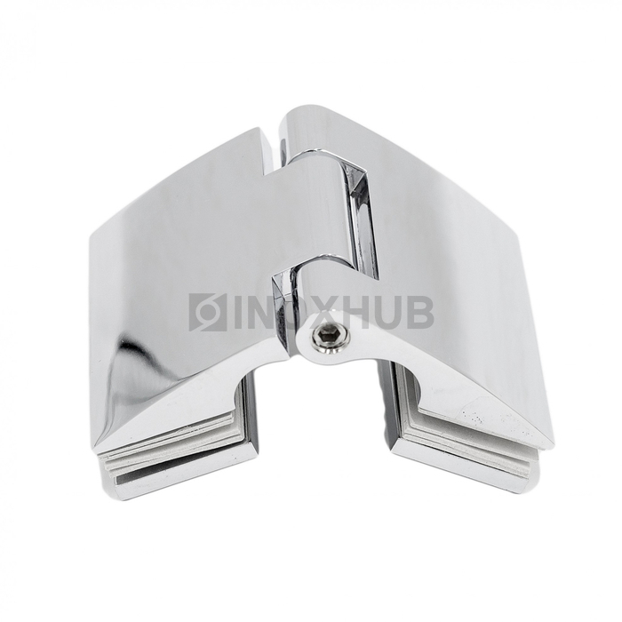 Петля (512 PC) стекло-стекло, открывание наружу, полированный хром