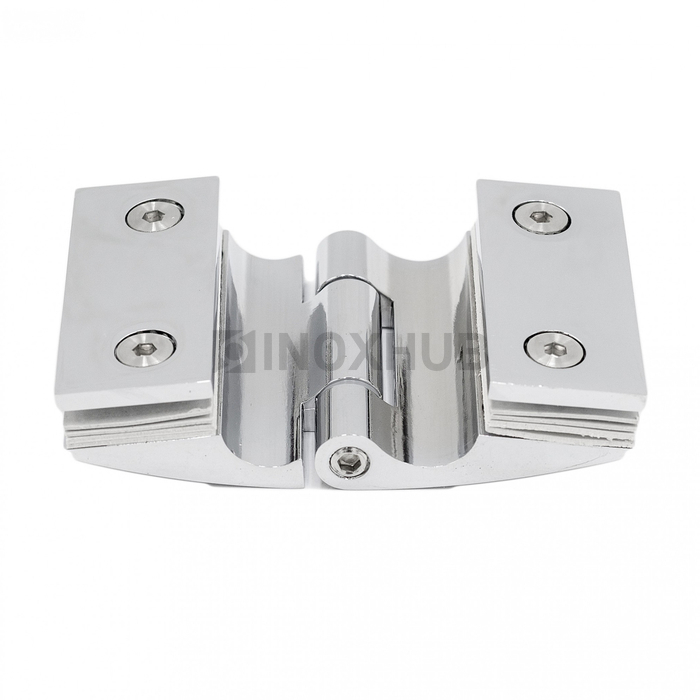 Петля (512 PC) стекло-стекло, открывание наружу, полированный хром