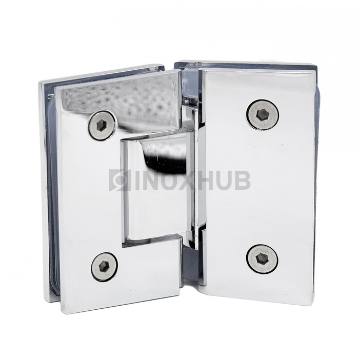 Петля (302 PBrass) стекло-стекло 135° (без фаски), латунь, полированный хром