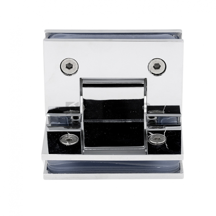 Петля (304 PBrass) стекло-стекло 90°, (без фаски), латунь, полированный хром