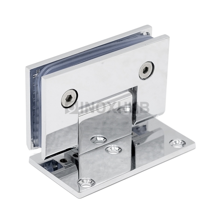 Петля (305 PBrass) стена-стекло (без фаски) односторонее крепление латунь полированный хром