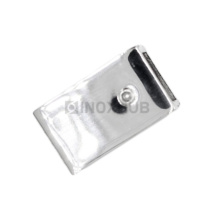 Держатель штанги (183 PSS) стена-штанга, штанга 15×15 мм, нерж. сталь полированная